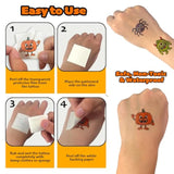144Pcs Halloween Temporary Tattoos For Kids – 24 Unique Child-Friendly Designs, Perforated Sheets – Trick Or Treat Party Favors, Classroom Handouts, Exchange Gifts