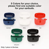 Earbuds Case Compatible With Tagry X08 Wireless Headphone, Silicon Protective Cover With Keychain, With Window For Led Display, Black