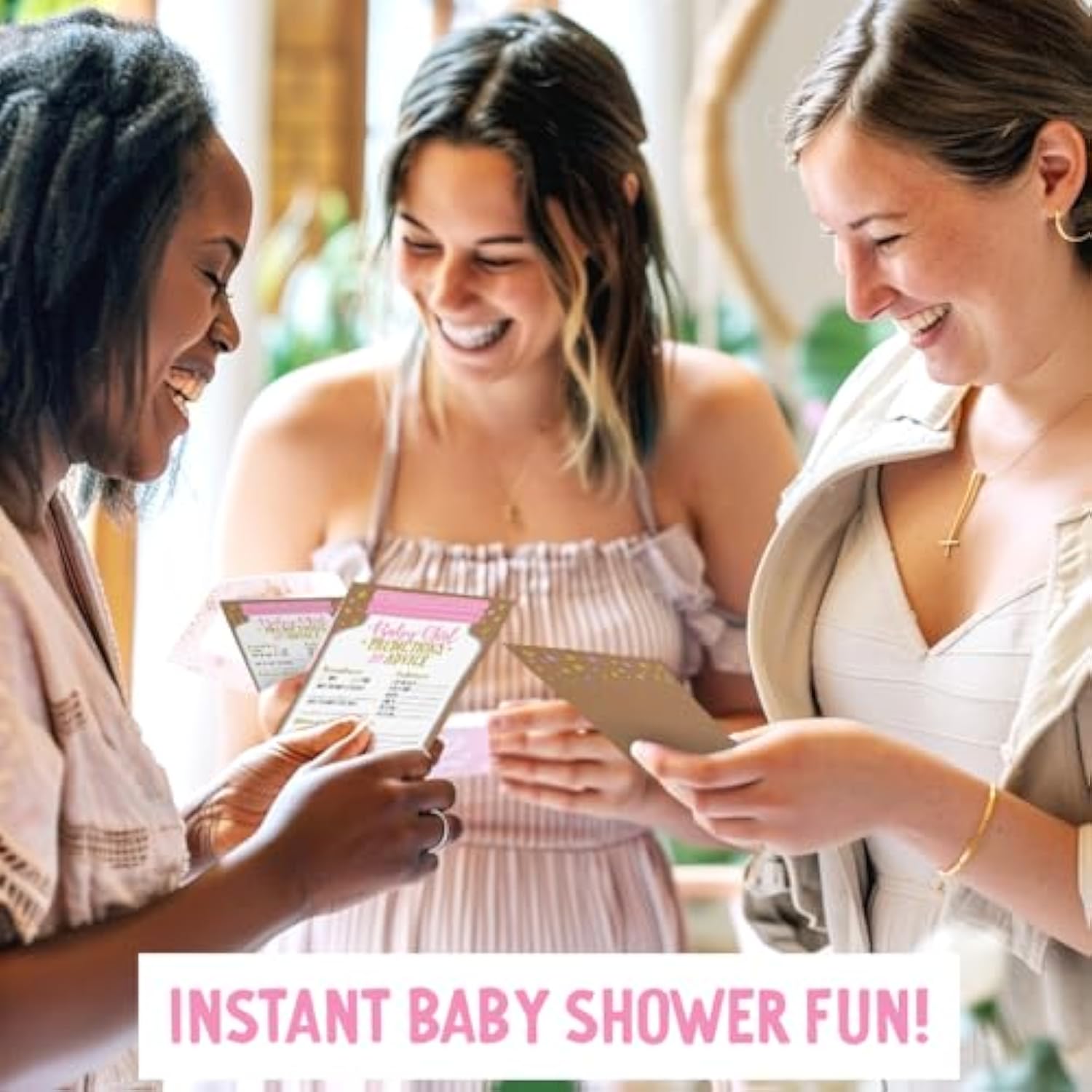 Baby Shower Advice Cards, Baby Prediction Cards, Girl Baby Shower Decorations, Babyshower Games For Girls, Mason Jar Design (Set Of 50)