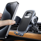 2025 Upgraded Phone Holders For Your Car With New Metal Hook Clip, Handy Air Vent Cell Phone Car Mount [One Hand Operation], Universal Automobile Cradle For Iphone Android And All Smartphones