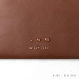 Slim Protective Laptop Sleeve Compatible With 13/13.3/14 Inch Macbook Air & Macbook Pro, Mac Travel Case, Laptop Pouch, Slim Pu Leather Cover M4/M3/M2/M1 2025-2021, Brown