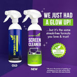 Screen Mom Screen Cleaner Spray and Microfiber Cloth 16oz Screen Cleaner Spray and Wipe for TV, Laptop, Computer, Phone, iPad, Car Screen Cleaning Kit Electronic Cleaner Spray