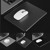 Non-Slip Aluminum Alloy Double Sided Gaming Mouse Pad for PC Laptop - Large Comfortable Computer Mouse Mat Black