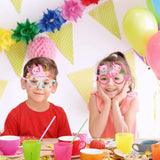 Axolotl Birthday Glasses Decorations, 24Pcs Axolotl Party Photo Booth Prop Supplies, Cute Salamander Gift Favors Eyeglasses Dress Up Cosplay