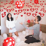 Hanging Hearts Decorations For Valentines Day Decorations - 100 Pieces | Hanging Valentines Decorations, Heart Garlands, Romantic Decorations, Valentines Day Garland, Valentines Tree Decorations