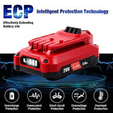 2Pack Dsanke Cmcb204 3.0Ah 20V Lithium-Ion Battery Replacement For Craftsman V20 Batteries Cmcb204 Cmcb204-2 Cmcb202 Cmcb202-2 Cmcb201 Craftsman V20 Battery(Only Be Used In Tools Up To 400W)