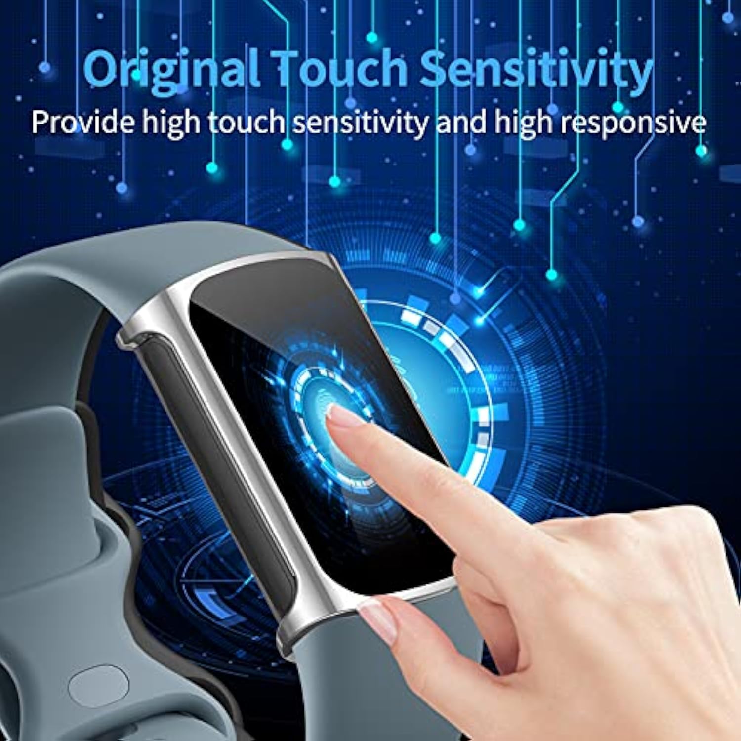 3Pack Screen Protector Compatible With Fitbit Charge 6/5 (Not For Charge 4/3), Tpu Rugged Bumper Case Cover Allaround Protective Plated Bumper Shell Accessories For Charge 6 5 Smartwatch