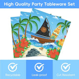 40Pcs Ocean Birthday Party Supplies Set Include 20 Napkins And 20 Plates For Ocean Baby Shower Birthday Party Decorations