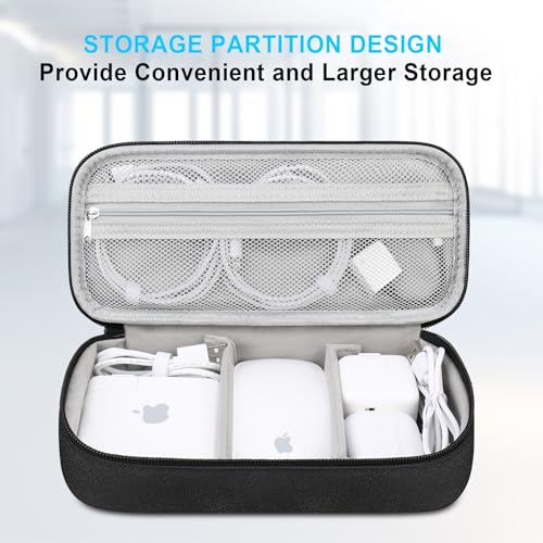 Electronic Organizer Travel Cable Organizer Bag Pouch Tech Electronic Accessories Carry Case Portable Double Layers Charger Case For Cable, Cords, Charger, Earphone, Power Bank, Black