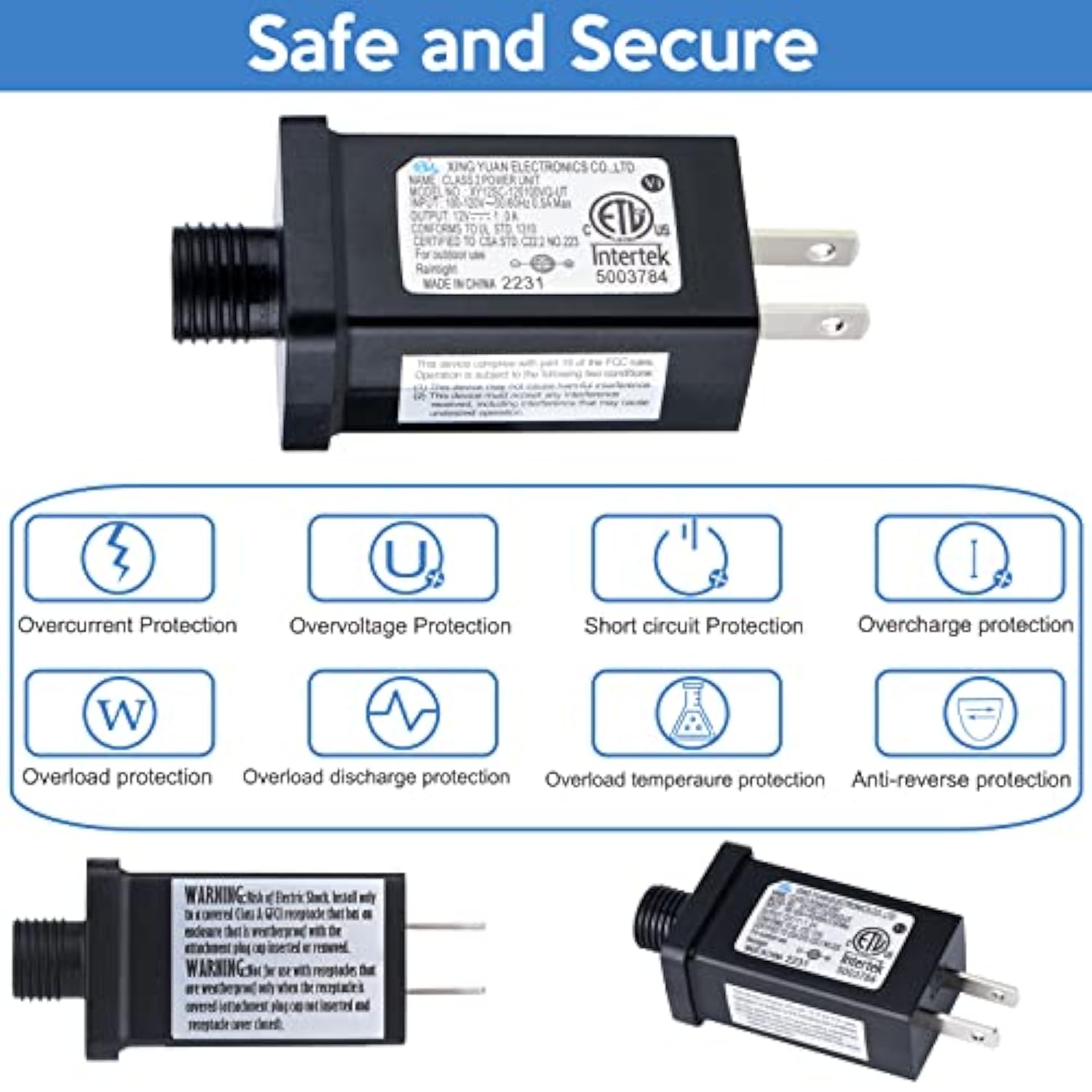 Replacement Yard Inflatable Adapter 12V 1A Power Supply Adaptor For Outdoor Inflatable Decoration,Suitable For Lawn, Cou