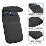 iPhone Holster Belt Clip Case Heavy Duty Nylon Pouch Fits Otterbox Black