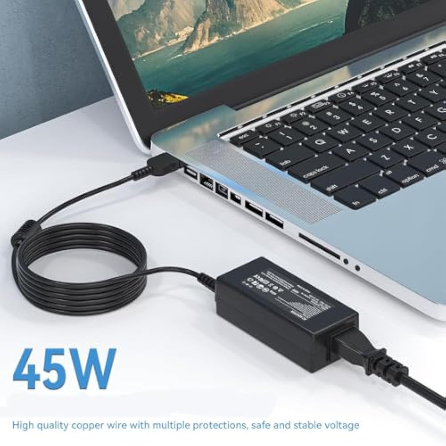 2.25A 20V Ac Adapter Power Cord For Lenovo Adlx45Ncc2A Adlx45Nlc2A Adlx45Ncc3A