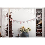 Pastel Pennant Banner Triangle Spring Floral Fabric Bunting Shabby Chic Tea Party Flag Garland