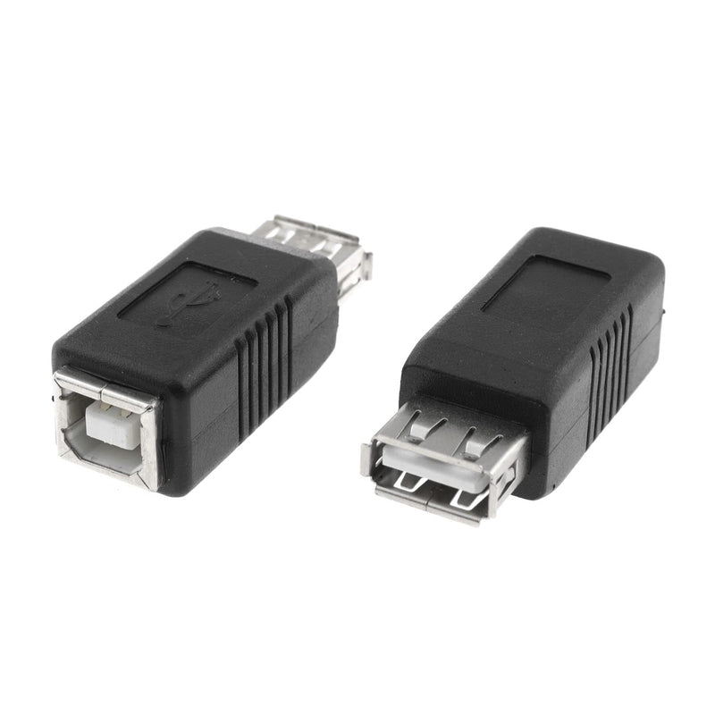 Usb 2.0 Af/Bm Adapter 2Pcs Usb 2.0 A Female To Usb B Print Female Adapter Conv