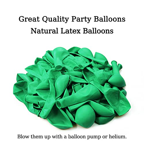 Green Balloons 12 inch, 110pcs Latex Party Balloons Helium Quality for Birthday Graduation Baby Shower Valentines Christmas Wedding Party Decorations (Green)