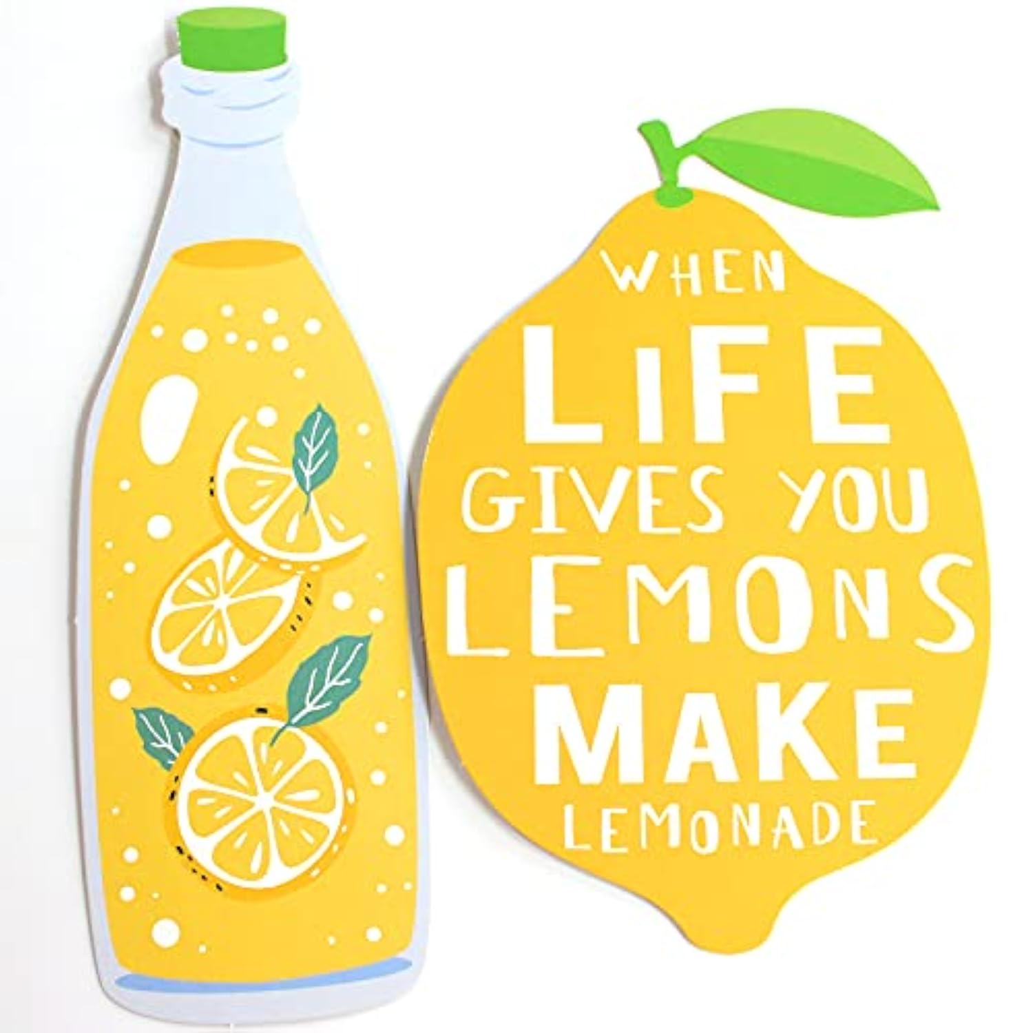 25 Pcs Lemon Theme Photo Booth Props, Lemon Theme Birthday Baby Shower Party Decorations, Summer Citrus Lemonade Party Supplies