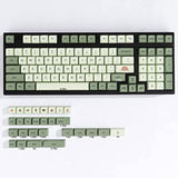 Matcha Green Pbt Keycaps Set 126 Keys Xda Profile Cute Keycaps Custom Dye-Subl