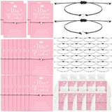 25 Set Sweet 16Th Birthday Party Favors For Guests Include Adjustable Heart Star Charm Bracelets Bracelets Gift With Thank You Wish Cards For Birthday Party Supplies Decor