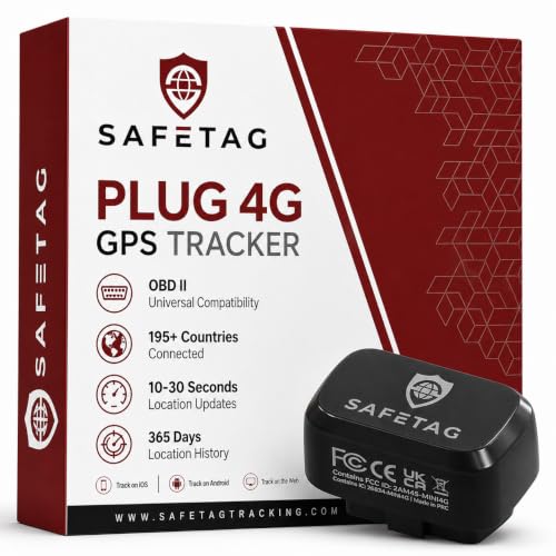 Plug - 4G Lte Car Gps Tracker, Vehicle Location Every 10-30 Seconds, Multiple Geofences, Route Playback, Monitor Speed, Driving Behaviour, No Activation Fees, Cancel Anytime, 7 Day Free Trial
