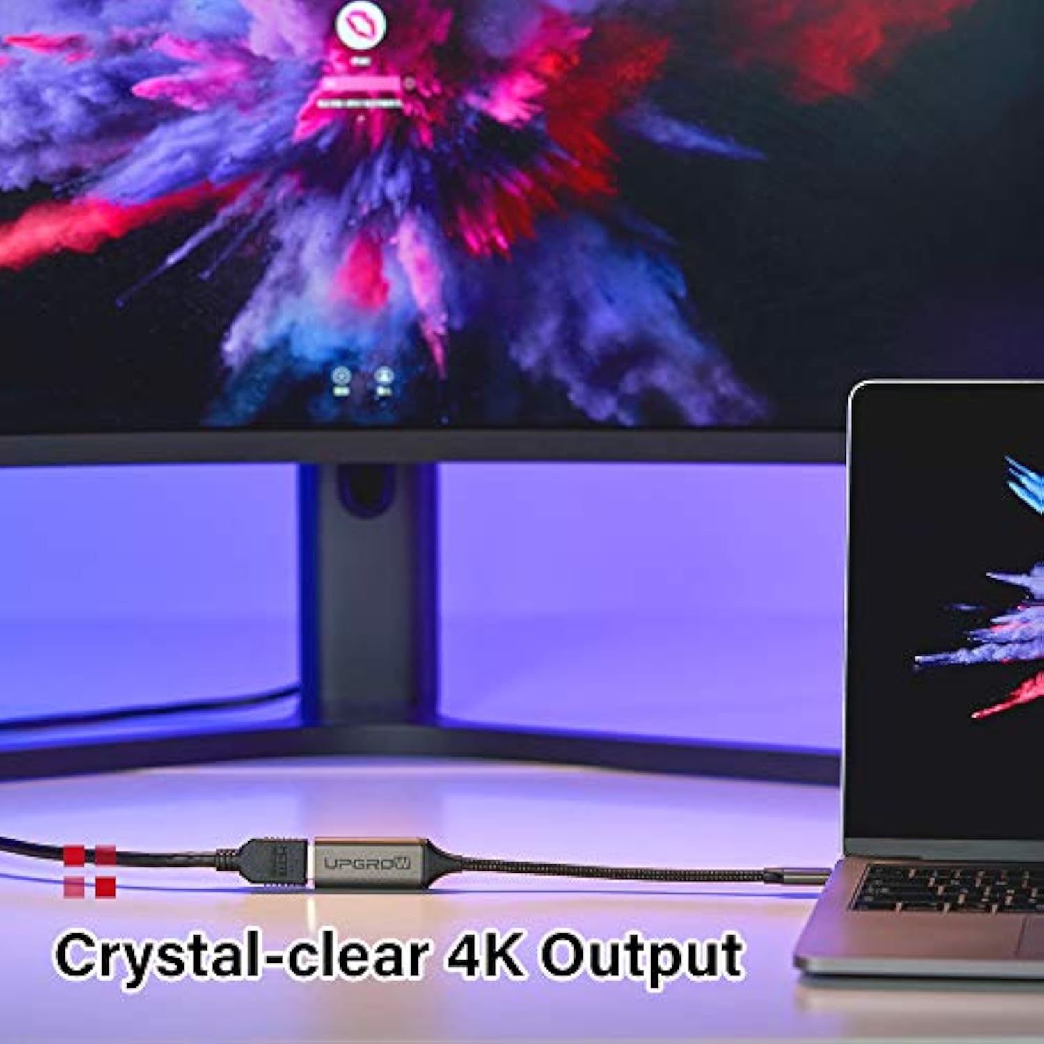 Usb C To Hdmi Adapter 4K@60Hz Cable Type C To Hdmi Adapter [Thunderbolt 3 Comp