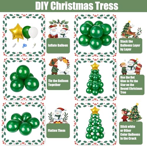 Christmas Balloon Garland Arch kit for Girls, Dark Sage Green Pink Red Gold Snowflake Xmas Balloon Arch with Red Pink Candy Cane Foil Balloons Set for Women New Year Holiday Birthday Party Decorations