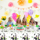 81Pcs Panda Birthday Party Tableware Plates Cups Napkins Forks Spoons