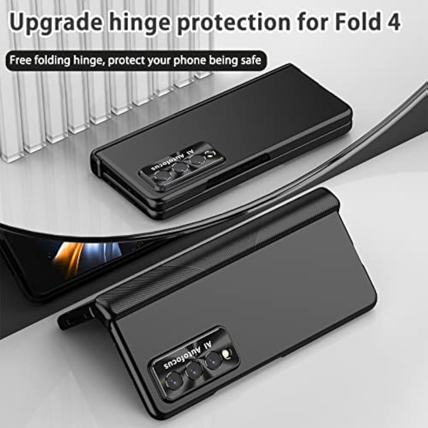 Transparent Case for Samsung Galaxy Z Fold 4 Hinge Protection