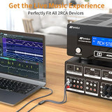 Usb C To 2 Rca Audio Cable, 6.6 Ft Type-C To Rca Male To Male Y Rca Splitter,