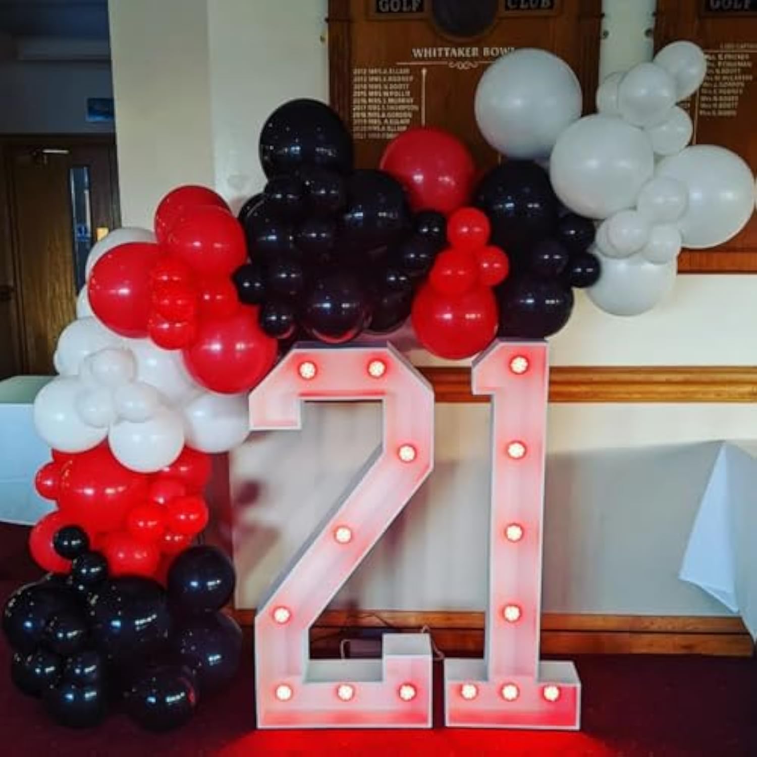Red And Black Balloons,132Pcs Red Black And White Balloons Garland Arch Kit With Different Size For Birthday, Wedding, Graduation, Racing Car Poker Card Supplies Decorations
