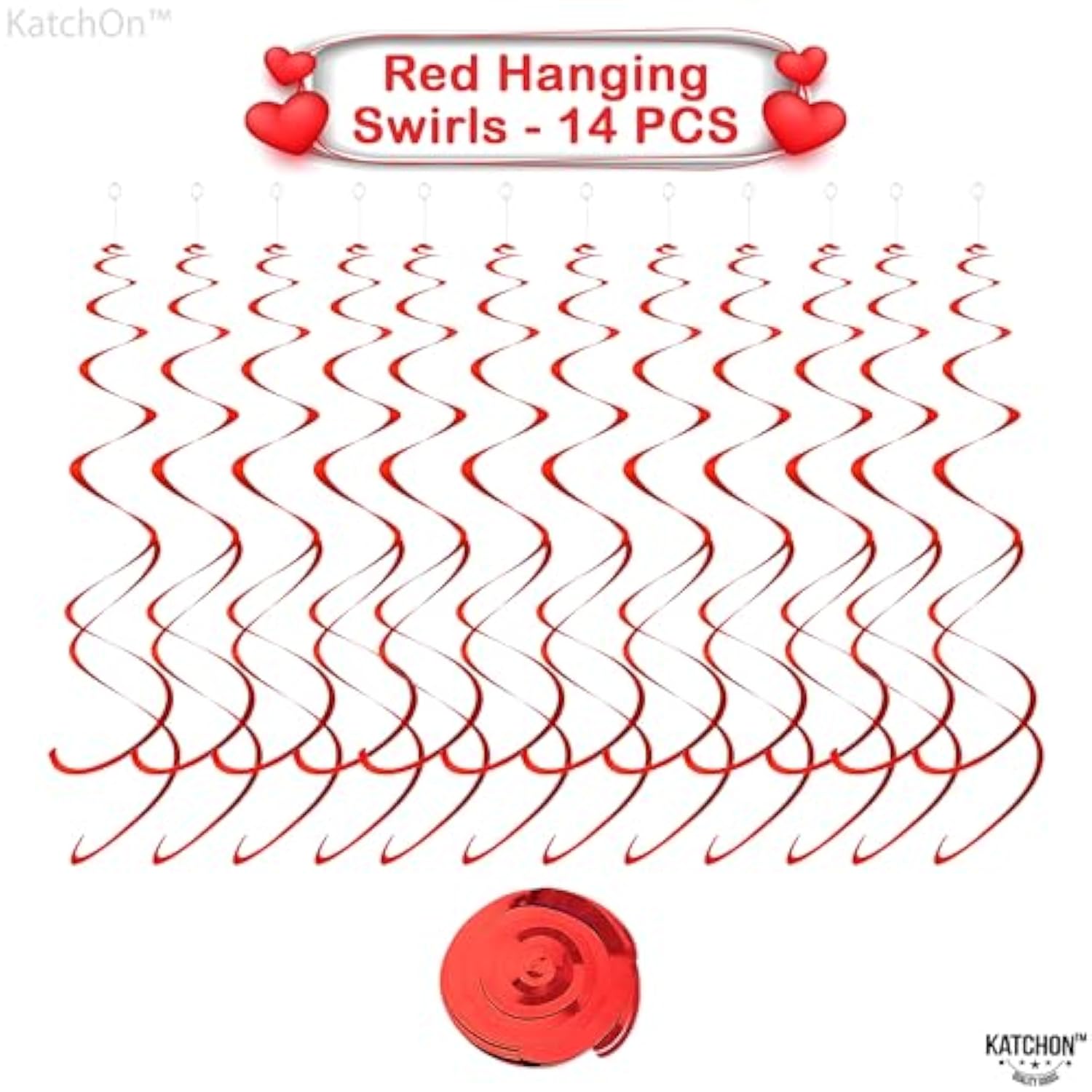 Huge Valentines Hearts Decorations - Pack Of 30, No Diy | Hanging Swirls For Valentine'S Day Decor