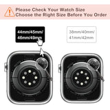 Compatible With Apple Watch Band 44Mm 45Mm 46Mm 49Mm,Stainless Steel Mesh Loop Magnetic Clasp For Iwatch Ultra Series 10 9 8 Se 7 6 5 4 3 2 1Women Men -49/46/45/44Mm Black