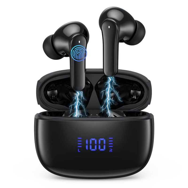 Wireless Earbuds,Bluetooth 5.3 Headphones 64Hrs Playback Led Power Display Wit