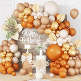 Fall Balloon Arch Kit: Orange, Gold, Apricot Party Garland