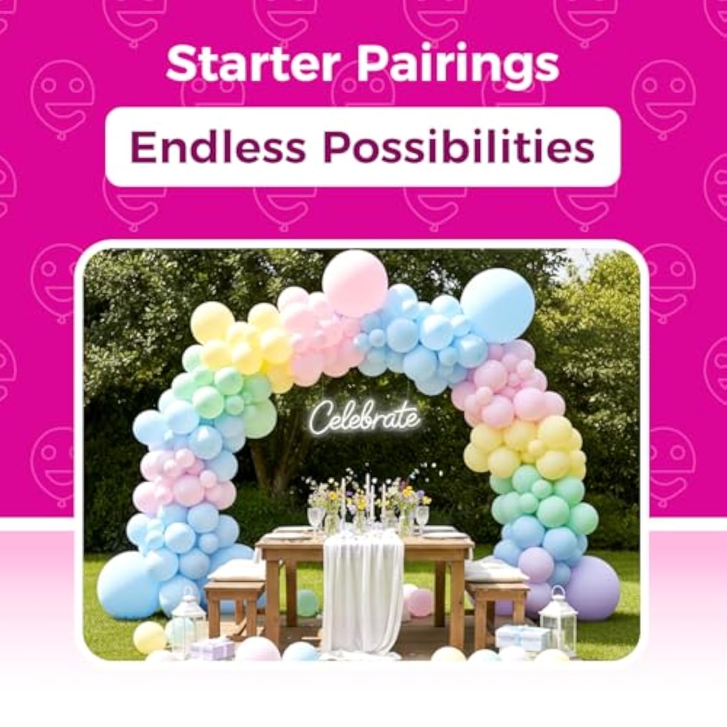 Pastel Balloons Latex Party Balloons 36 Inch - 8 Pack Jumbo Spring Macaron Balloons Large Round Latex Balloons For Birthday Bridal Shower Wedding Rainbow Party Decorations