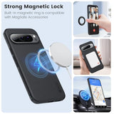 Pixel 9 Pro XL Magnetic Case, Slim, Shockproof, TPU+PC Dual Protection - Black