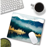 Mountains Landscape Mouse Mat, Waterproof Non Slip Rubber Base Mouse Pad For Office Laptop, 9.5"X7.9"X0.12" Inch
