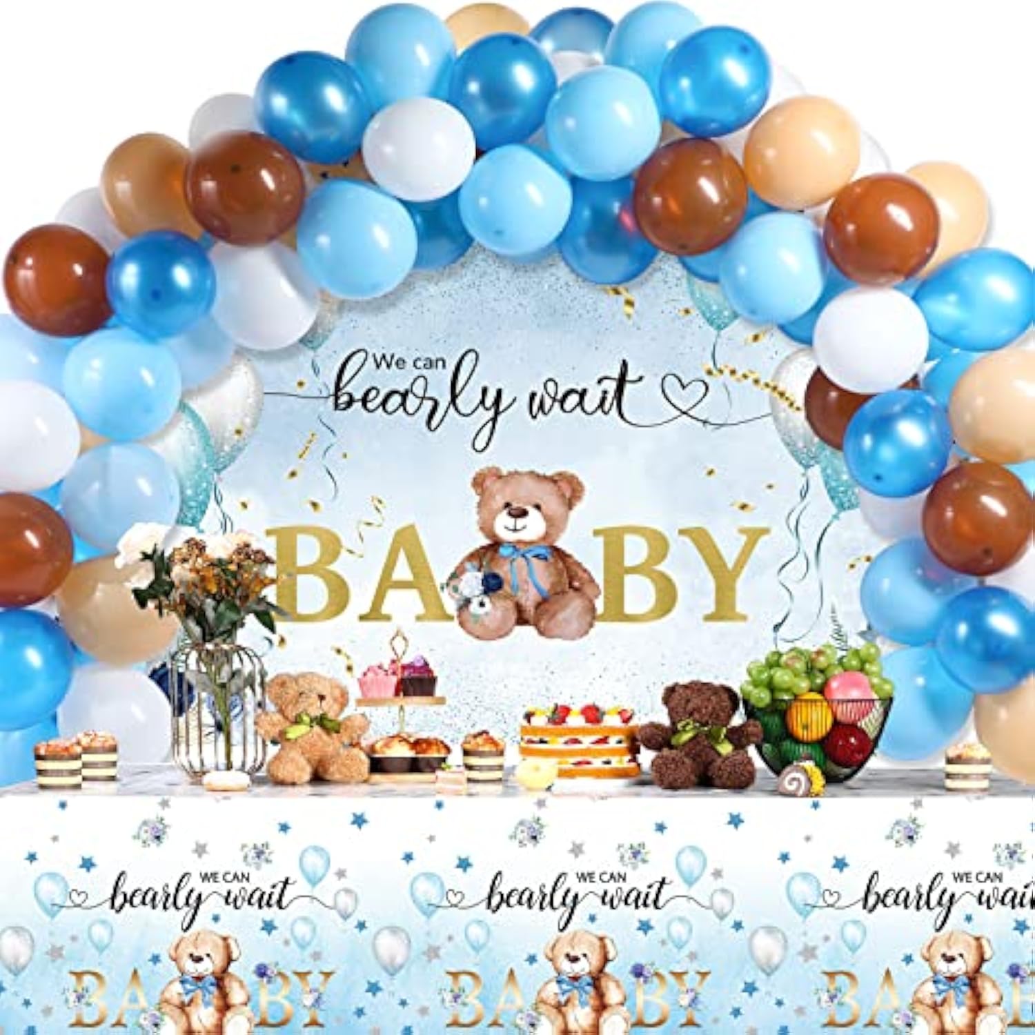 67 Pieces Bear Baby Shower Decorations Bearly Wait Bear Baby Shower Ta