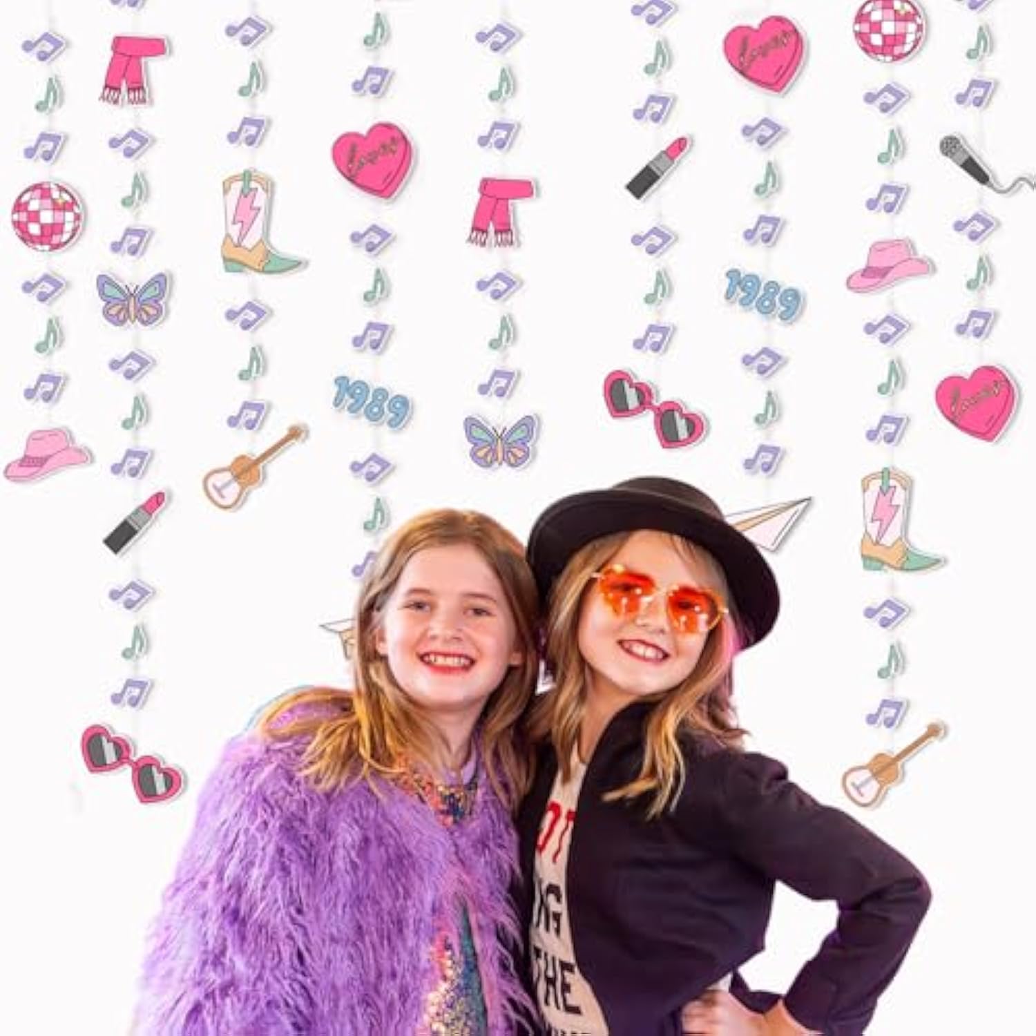 6-Pack Singer-Themed Hanging Decorations – Music Party Garland for Birthdays, Bachelorette & Photo Booth