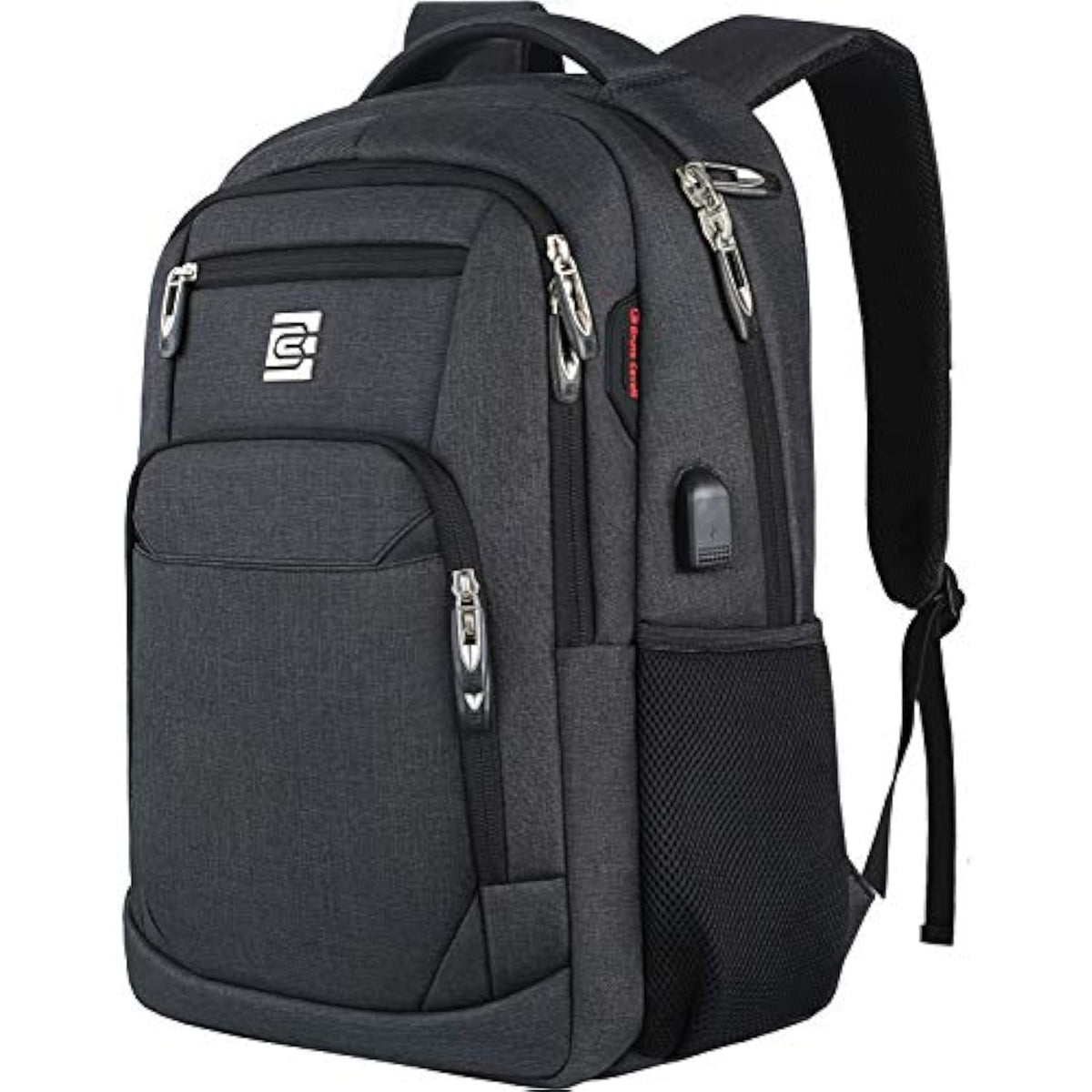 Laptop Backpack,Business Travel Anti Theft Slim Durable Laptops Backpack With Usb Charging Port,Water Resistant College Computer Bag For Women & Men Fits 15.6 Inch Laptop And Notebook Black