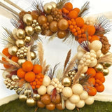 Fall Balloon Set: 60pc Orange, Brown, Gold, & Ivory Latex Balloons