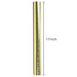 17 In X 32.8 Ft (46.5 Sq.Ft.) Holographic Wrapping Paper Roll, Gold Dots Gift Wrap For Wedding, Birthday, Christmas, Bridal Shower, Valentine'S Day, Baby Shower, Graduation, Disco Party