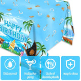 2Pcs Ocean Birthday Party Tablecloch Tableware Supplies For Ocean Baby Shower Birthday Party Decorations