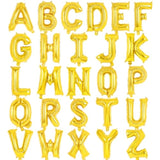 26 Pcs Gold Letter Balloons,16 Inch Foil Alphabet Letter Balloons,Letter A-Z Balloon Banner Custom Phrase Balloon For Birthday Party Wedding Anniversary Decoration (Gold 26Pcs)