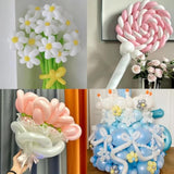 100Pcs 260 Balloons White Twisting Animal Balloon Thickening Latex Modeling Long Magic Balloon For Animal Model Skinny Clown Christmas Birthday Wedding Party Garland Decorations