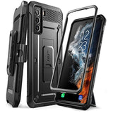 SUPCASE for Samsung Galaxy S22 Case with Stand (Unicorn Beetle Pro), [Built-in Belt-Clip] Heavy Duty Full-Body Dual Layer Rugged Kickstand Shockproof Protective Phone Case for Galaxy S22, Black