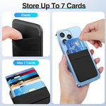 Wallet Compatible For Magsafe, Magnetic Phone Wallet Card Holder For Back Of Phone Compatible For Iphone 15/14/13/12 Mini/Plus/Pro/Pro Max & Magsafe Case -Black