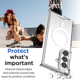 For Samsung Galaxy Z Fold 7 Clear Case,Compatible With Magsafe Transparent Shockproof Protection Yellowing Resistant Magnetic Phone Case For Samsung Galaxy Z Fold 7 2024 5G