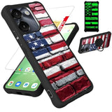 AirVoice S67 5G / C67 / A67 Phone Case Compatible with FOXXD Foxx Miro S67 5G / C67 / A67 Phone Case Cover with Tempered Glass Screen Protector and Ring Support