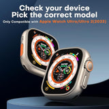 4-Pack Tempered Glass Screen Protector for Apple Watch Ultra 49mm Clear