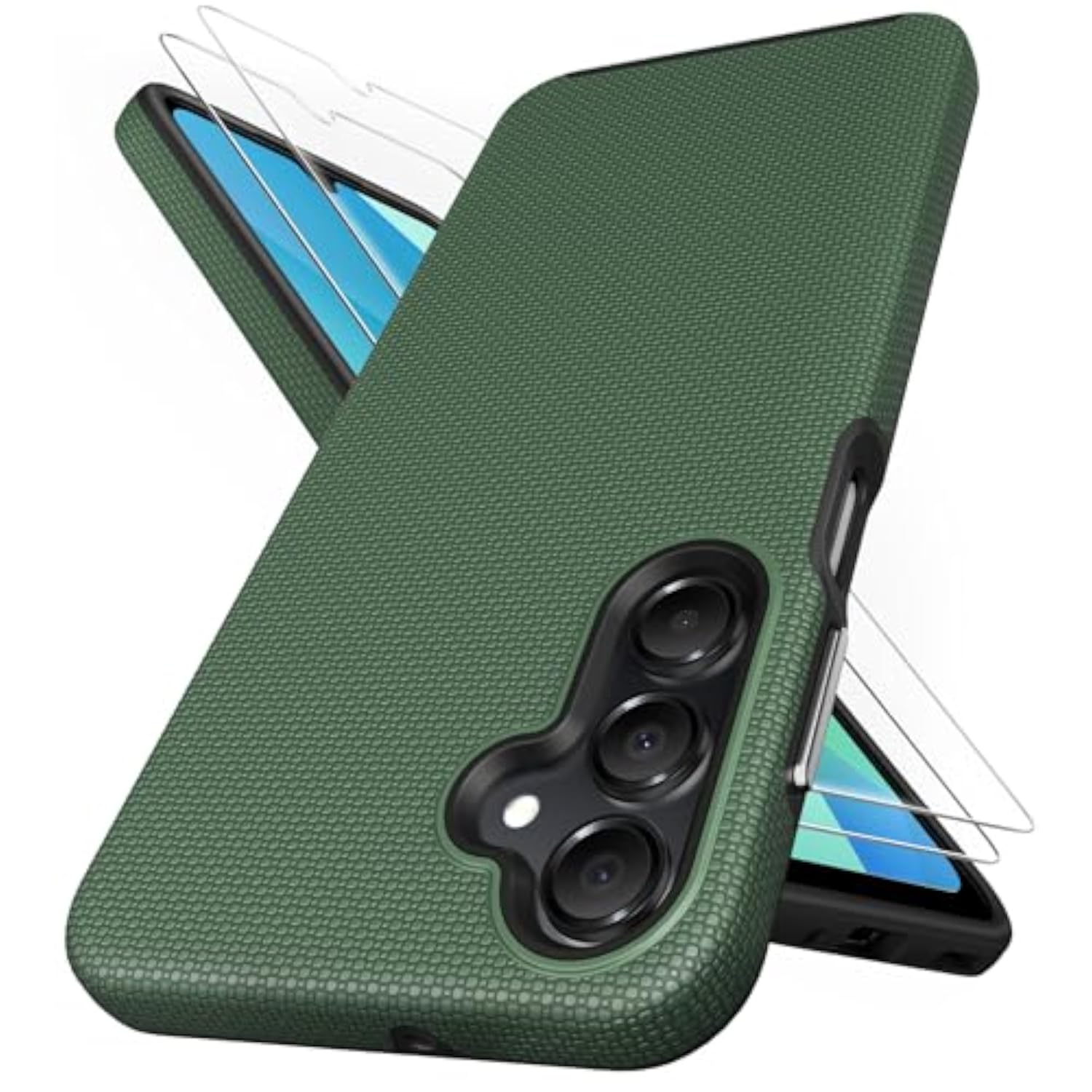 Samsung Galaxy A16 Phone Case with Screen Protector, Green - Compatible with 5G/4G Models